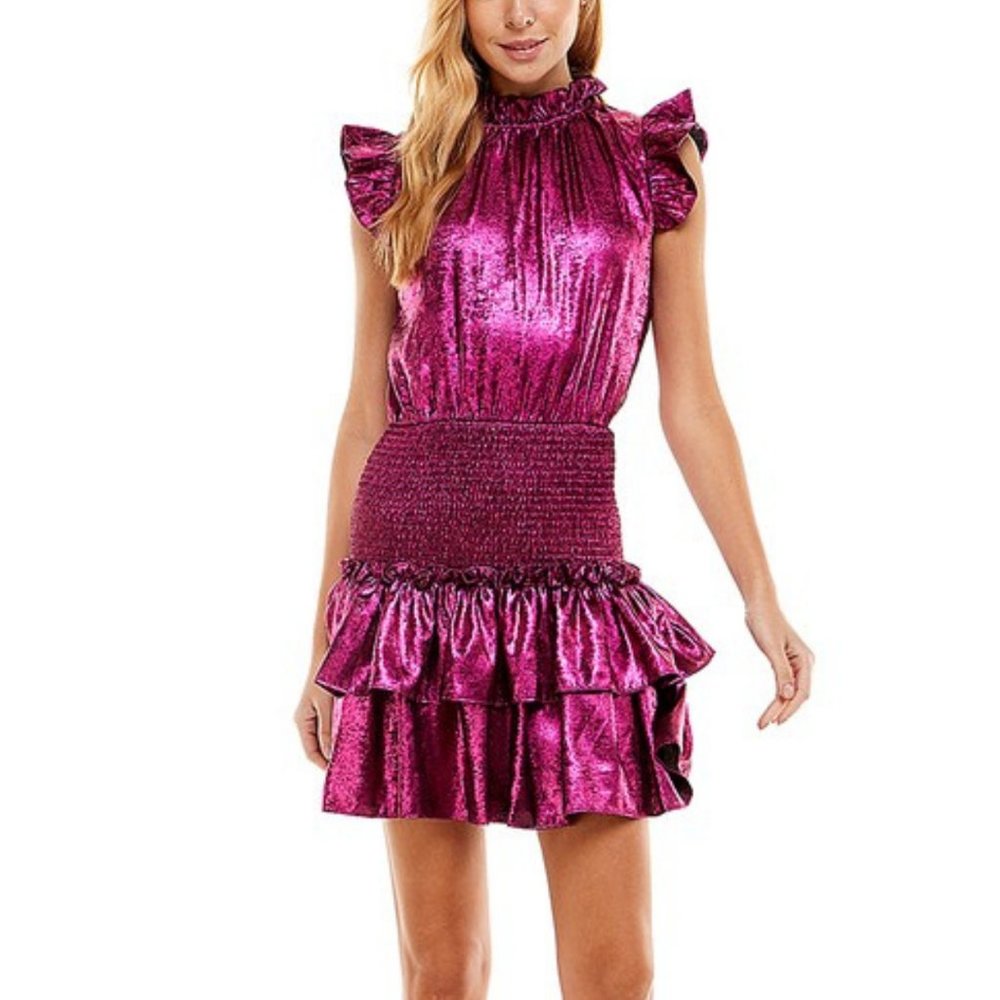 Pink Metallic Dress